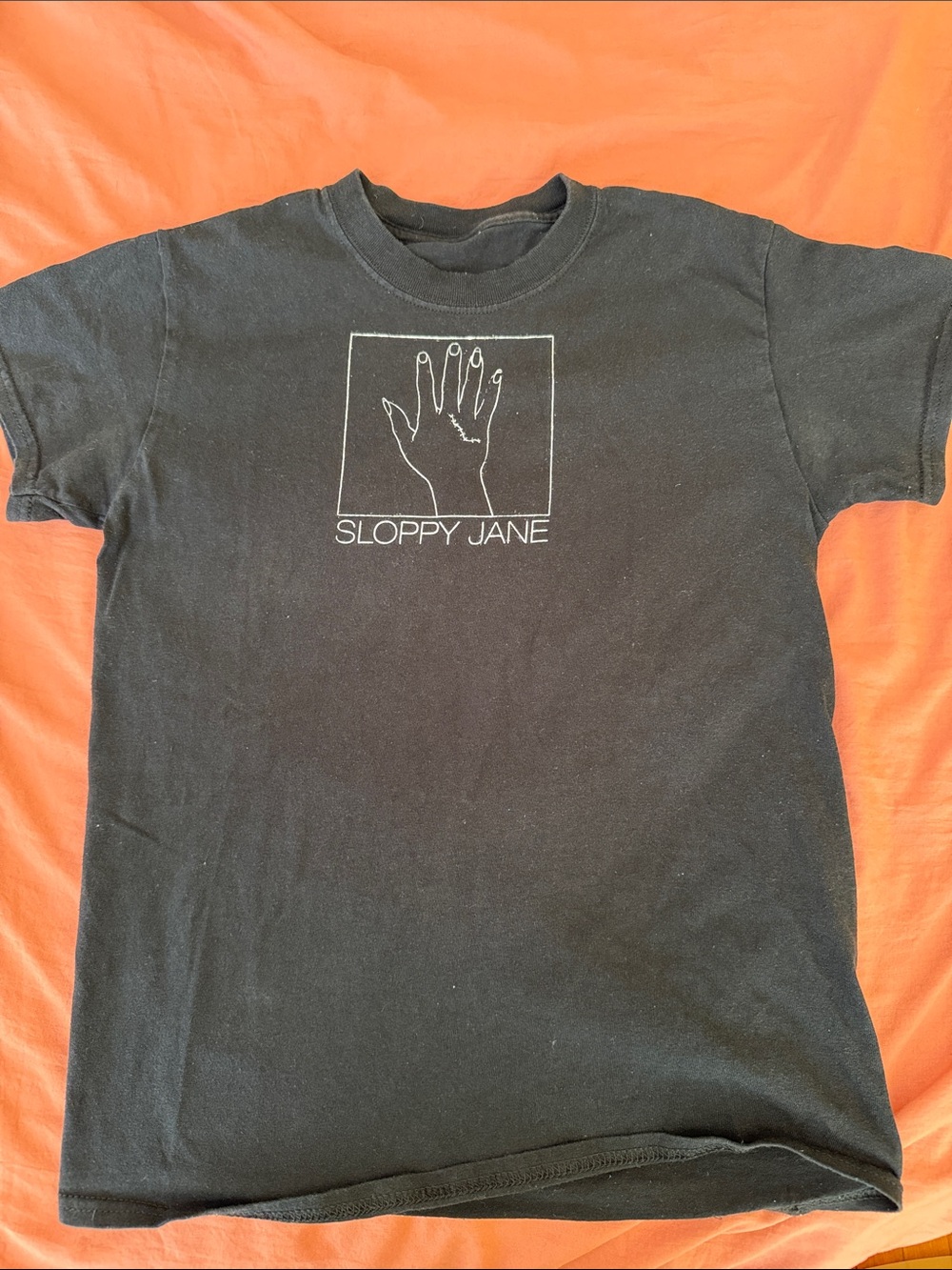 Sloppy Jane Black Graphic indie band Tee